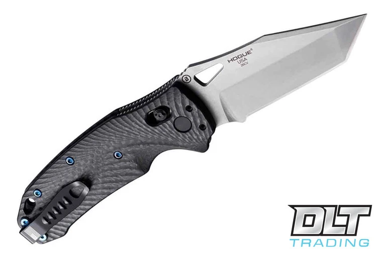 Hogue SIG K320 - 3.5" Tumbled Tanto Blade - Black Carbon Fiber 2 Hogue SIG K320 - 3.5" Tumbled Tanto Blade - Black Carbon Fiber - Image 2