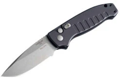 Hogue Ballista - Tumbled Drop Point 154CM - Black Aluminum