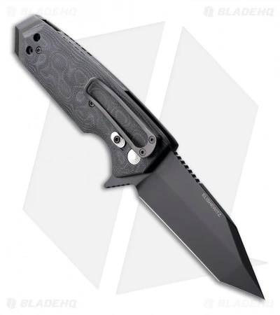 Hogue Knives EX02 Knife Tanto Flipper Black/Gray G-Mascus (3.375" Plain) 34229 2 Hogue Knives EX02 Knife Tanto Flipper Black/Gray G-Mascus (3.375" Plain) 34229 - Image 2