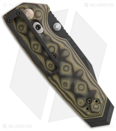 Hogue Knives EX02 Knife Spear Point Green G-Mascus (3.375" Black Plain) 34278 2 Hogue Knives EX02 Knife Spear Point Green G-Mascus (3.375" Black Plain) 34278 - Image 2