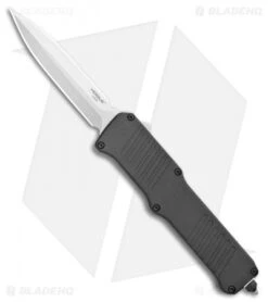 Hogue Incursion OTF Automatic Knife Black Aluminum (3.875" Tumbled) 54060