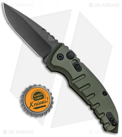 Hogue Knives A01 Microswitch Automatic Knife OD Green (2.6" Black) 24111 4 Hogue Knives A01 Microswitch Automatic Knife OD Green (2.6" Black) 24111 - Image 4