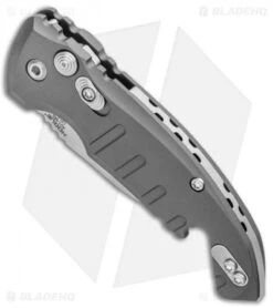 Hogue Knife Shop -Hogue Knife Shop Hogue Knives CA Legal A01 Microswitch Wharncliffe Auto Gray SW 24142 BHQ 81358 jr spine