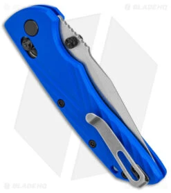 Hogue Knives Deka MagnaCut Clip Point Knife Blue Polymer (3.25" Stonewash) 6 Hogue Knives Deka MagnaCut Clip Point Knife Blue Polymer (3.25" Stonewash) -Hogue Knife Shop Hogue Knives Deka MagnaCut CP Blue Polymer SW BHQ 140227 jr side