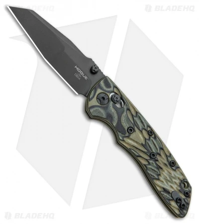 Hogue Knives Deka Wharncliffe Pocket Knife Green G-Mascus (3.25" Black 20CV) 1 Hogue Knives Deka Wharncliffe Pocket Knife Green G-Mascus (3.25" Black 20CV)