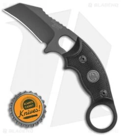 Hogue Knives EX-F03 Hawkbill Karambit Knife Tactical Black (2.25" Grey) 37322 -Hogue Knife Shop Hogue Knives EX F03 Hawkbill Karambit Knife Tactical 2.25 Grey 37322 BHQ 118615 LS Bottlecap