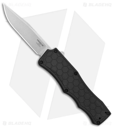 Hogue Knives Exploit OTF Automatic Knife Clip Point Black (3.5" Stonewash) 34050 1 Hogue Knives Exploit OTF Automatic Knife Clip Point Black (3.5" Stonewash) 34050