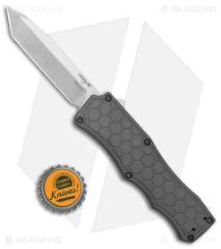 Hogue Knives Exploit OTF Automatic Knife Tanto Gray (3.5" Stonewash) 34042 -Hogue Knife Shop Hogue Knives Exploit OTF Auto Tanto Gray SW BHQ 93906 jr bottlecap