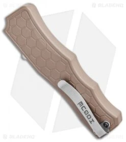 Hogue Knives Exploit OTF Automatic Knife Clip Point FDE (3.5" Tumbled) 34053 -Hogue Knife Shop Hogue Knives Exploit OTF Automatic Knife Clip Point FDE Tumbled 34053 BHQ 109450 kp side jr