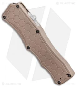 Hogue Knife Shop -Hogue Knife Shop Hogue Knives Exploit OTF Automatic Knife Clip Point FDE Tumbled 34053 BHQ 109450 kp spine jr
