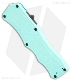 Hogue Knife Shop -Hogue Knife Shop Hogue Knives OTF Auto Aquamarine Black BHQ 108959 jr spine