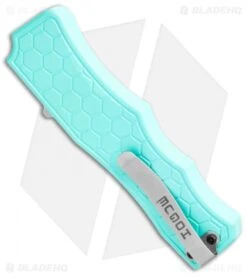 Hogue Knives Exploit OTF Automatic Knife Aquamarine (3.4" Stonewash) -Hogue Knife Shop Hogue Knives OTF Auto Aquamarine SW 34054 BHQ 108694 jr side