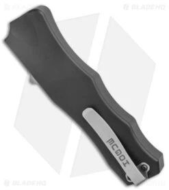 Hogue Knives OTF Automatic Knife Black (3.375" Stonewash) 34010 6 Hogue Knives OTF Automatic Knife Black (3.375" Stonewash) 34010 -Hogue Knife Shop Hogue Knives OTF Auto Black SW BHQ 50275 jr side