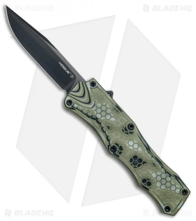 Hogue Knives OTF Automatic Knife Green G-Mascus (3.4" Black) 1 Hogue Knives OTF Automatic Knife Green G-Mascus (3.4" Black)