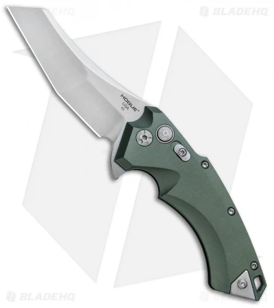 Hogue Knives X5 Wharncliffe Flipper Knife OD Green (3.5" Stonewash) 34561 1 Hogue Knives X5 Wharncliffe Flipper Knife OD Green (3.5" Stonewash) 34561