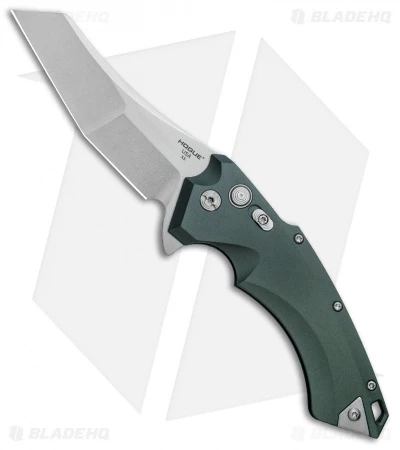 Hogue Knives X5 Wharncliffe Flipper Knife OD Green (4" Stonewash) 34544 1 Hogue Knives X5 Wharncliffe Flipper Knife OD Green (4" Stonewash) 34544