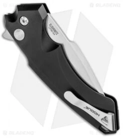 Hogue Knives X5 Spear Point Flipper Knife Black Aluminum (4" Stonewash) 34550 6 Hogue Knives X5 Spear Point Flipper Knife Black Aluminum (4" Stonewash) 34550 -Hogue Knife Shop Hogue Knives X5 SP Flipper Black Alum SW 34550 EXLRSR BHQ 95612 jr side