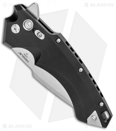 Hogue Knives X5 Spear Point Flipper Knife Black Aluminum (4" Stonewash) 34550 2 Hogue Knives X5 Spear Point Flipper Knife Black Aluminum (4" Stonewash) 34550 - Image 2