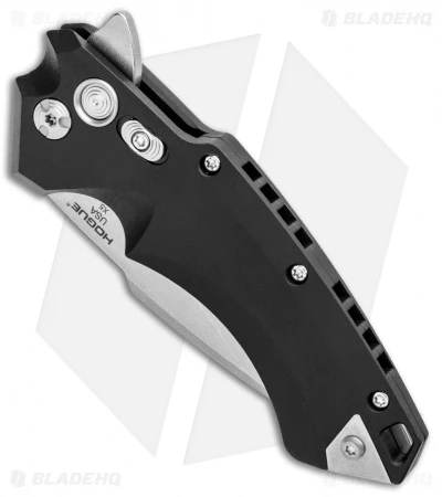 Hogue Knives X5 Flipper Knife Black Aluminum (3.5" Stonewash) 34570 2 Hogue Knives X5 Flipper Knife Black Aluminum (3.5" Stonewash) 34570 - Image 2