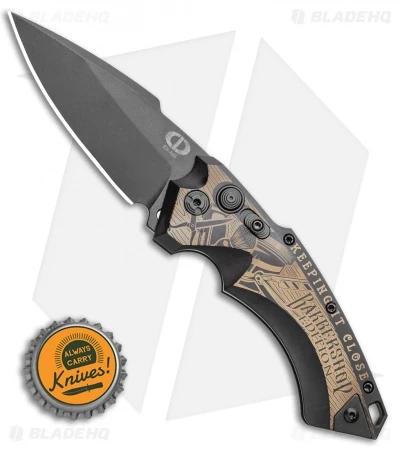 Hogue Knives/Outlaw Ordnance X5 Auto Knife Class Barbershop (3.25" Black) 4 Hogue Knives/Outlaw Ordnance X5 Auto Knife Class Barbershop (3.25" Black) - Image 4