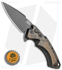 Hogue Knives/Outlaw Ordnance X5 Flipper Knife Class Barbershop (3.5" Black) -Hogue Knife Shop Hogue Knives X5 Spear Point Flipper Knife 3.25in Working Class Barbershop 34594 EXLBHQ BHQ 107279 LS Bottlecap