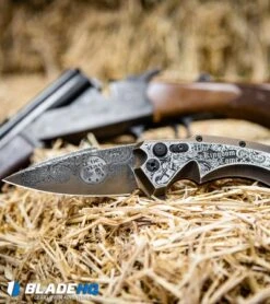 Hogue Knives/Outlaw Ordnance/Manspot X5 Flipper Knife (3.5" Bronze) Exclusive -Hogue Knife Shop Hogue Knives X5 Spear Point Flipper Knife Bronze Manspot Exclusive BHQ 105684 kp hay web 1