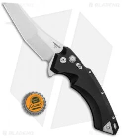 Hogue Knives X5 Wharncliffe Flipper Knife Black Aluminum (4" Stonewash) 34540 -Hogue Knife Shop Hogue Knives X5 Wharncliffe Flipper Black Alum SW 34540 EXLRSR BHQ 95614 jr bottlecap