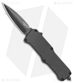 Hogue Mini Incursion D/E OTF Automatic Knife Black Aluminum (3" Black) 54076