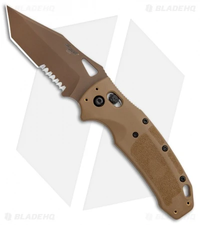 Hogue Sig K320 ABLE Lock Folding Knife Coyote Nylon Poly Tanto Serr (3.5" PVD) 1 Hogue Sig K320 ABLE Lock Folding Knife Coyote Nylon Poly Tanto Serr (3.5" PVD)