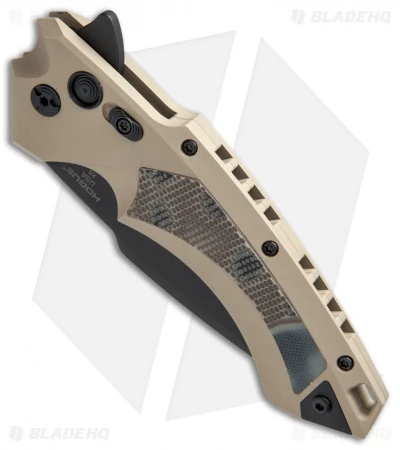 Hogue Knives X5 Tactical Flipper Knife FDE G-Mascus (4" Black) 2 Hogue Knives X5 Tactical Flipper Knife FDE G-Mascus (4" Black) - Image 2