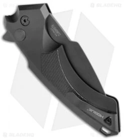 Hogue Knives X5 Tactical Flipper Knife Black G-10 Inlay (4" Black) -Hogue Knife Shop Hogue X 5 Tactical Black G 10 Inlay Black 34556 EXLMTG BHQ 49334 jr side