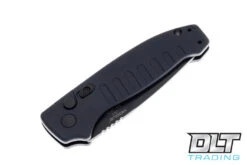 Hogue Ballista - Tanto Partially Serrated - Black Cerakote - Black Matte Aluminum Frame -Hogue Knife Shop hogue ballista 1028224 52194.1667418042