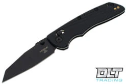 Hogue Deka 3.25" Wharncliffe - Black Cerakote Blade - Black Polymer