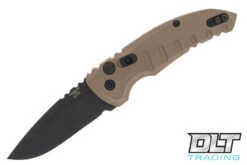 Hogue A01 Microswitch Drop Point - FDE Aluminum - Black Blade
