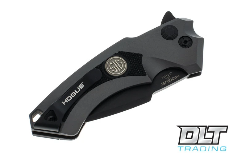 Hogue SIG X5 Tactical Flipper 3.5" Spear Point - Grey Aluminum - Black G-10 Inlay - Blac… 5 Hogue SIG X5 Tactical Flipper 3.5" Spear Point - Grey Aluminum - Black G-10 Inlay - Blac… - Image 5