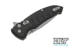 Hogue X1 Microflip Drop Point - Grey Aluminum - Tumbled Blade -Hogue Knife Shop hogue knives 1025269 90616.1635188292