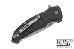 Hogue X1 Microflip Drop Point - Grey Aluminum - Tumbled Blade -Hogue Knife Shop hogue knives 1025270 99213.1635188292