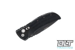 Hogue EX-A01 4" Drop Point - Black Aluminum - Black Blade -Hogue Knife Shop hogue knives 2 610224 64811.1623435082