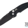 Hogue EX-A01 3.5" Drop Point - Black Aluminum - Black Blade