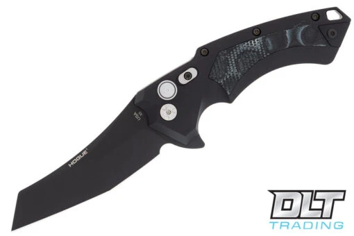 Hogue X5 Flipper 3.5" Wharncliffe - Black Aluminum - G-Mascus Black G-10 Inlay - Black B… -Hogue Knife Shop hogue knives 3 610231 51157.1623435111