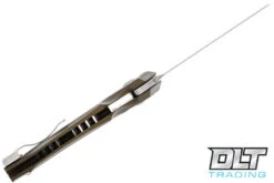 Hogue X5 Flipper 3.5" Spear Point - OD Green Aluminum - Tumbled Blade -Hogue Knife Shop hogue knives 3 610238 33492.1623435112