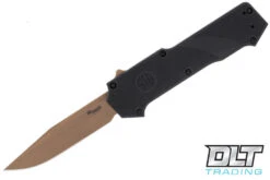 Hogue SIG Sauer Compound Emperor Scorpion Clip Point - Black G-10 - FDE Blade