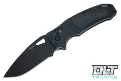Hogue SIG K320 AXG Pro Drop Point - Black Aluminum - Black G-10 Inlay - Black Blade