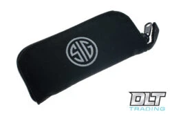 Hogue SIG K320 AXG Pro Drop Point - Black Aluminum - Black G-10 Inlay - Black Blade -Hogue Knife Shop hogue knives 706226 10614.1657128997