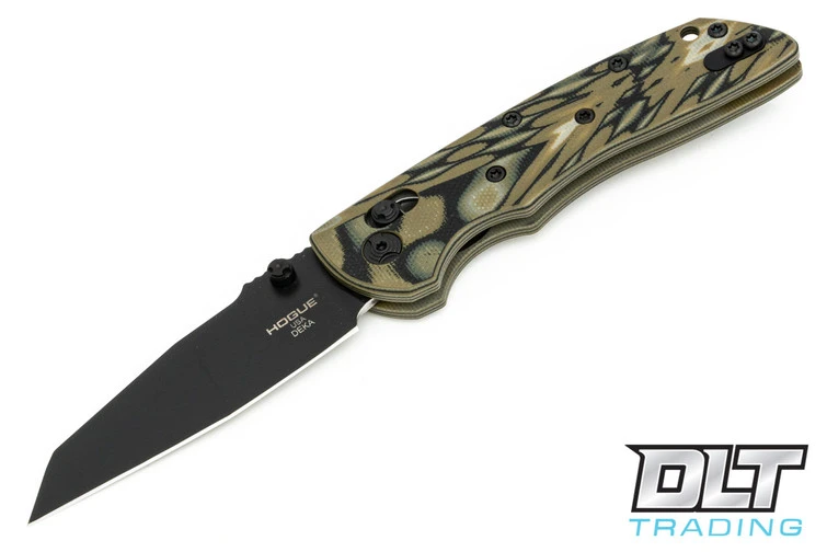 Hogue Deka Wharncliffe - G-Mascus Green G-10 - Black Blade 1 Hogue Deka Wharncliffe - G-Mascus Green G-10 - Black Blade