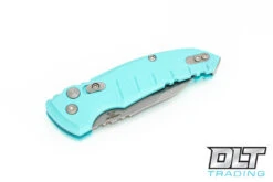Hogue A01 Microswitch Wharncliffe - Aquamarine Aluminum - Tumbled Blade -Hogue Knife Shop hogue knives 810305 44074.1628688476