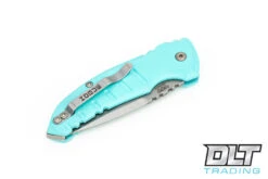 Hogue A01 Microswitch Drop Point - Aquamarine Aluminum - Tumbled Blade 9 Hogue A01 Microswitch Drop Point - Aquamarine Aluminum - Tumbled Blade -Hogue Knife Shop hogue knives 810316 80319.1628688478