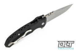 Hogue X1 Microflip Drop Point - Black Aluminum - Tumbled Blade -Hogue Knife Shop hogue knives 810329 27256.1628688481