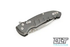 Hogue X1 Microflip Wharncliffe - Grey Aluminum - Tumbled Blade -Hogue Knife Shop hogue knives 810390 77750.1628688496