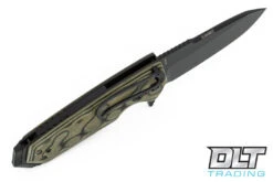 Hogue EX-02 Flipper Spear Point - G-Mascus Green G-10 - Black Blade -Hogue Knife Shop hogue knives 810407 80735.1628688500